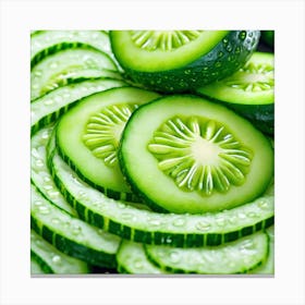 Cucumber Slices 6 Canvas Print