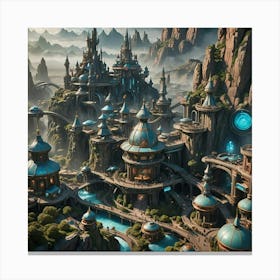 Fantasy City Canvas Print