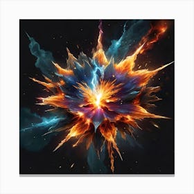 Fire Explosion Canvas Print