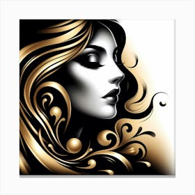 Portrait Of A Woman 50 Canvas Print