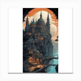 Castle Of The Moon Canvas Print