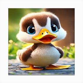 Cute Duck Canvas Print