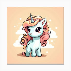 Cute Unicorn 817 Canvas Print