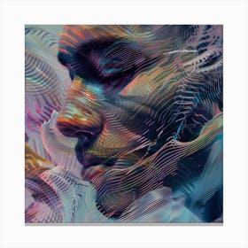 Man'S Face Canvas Print