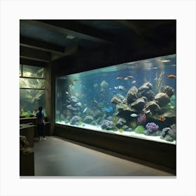 Aquarium Stock Videos & Royalty-Free Footage Canvas Print