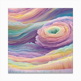 Rainbow Swirl Canvas Print