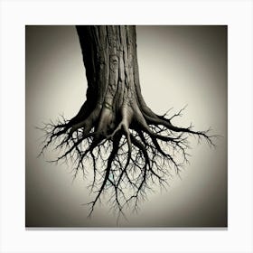 Leonardo Lightning Roots Art 2 Canvas Print