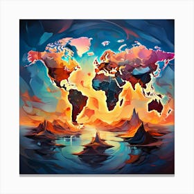 World Map 11 Canvas Print