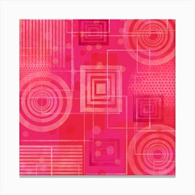 Abstract Red and Pink Canvas Print