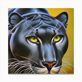 Beautiful Panther Feline Canvas Print