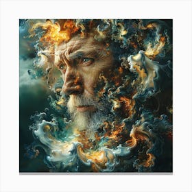 Man In The Cloud Canvas Print