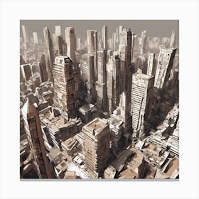 Futuristic Cityscape 2 Canvas Print