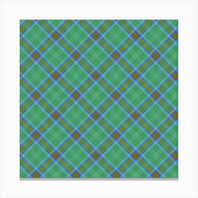 Plaid Fabric 63 Canvas Print