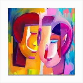 Two People In Love Canvas Print