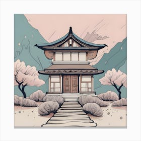 Japanese Pagoda 1 Canvas Print