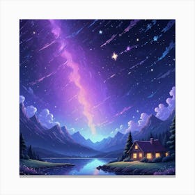 Starry Night Sky 1 Canvas Print