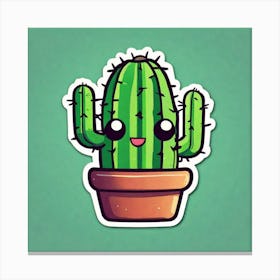 Cactus Sticker 29 Canvas Print