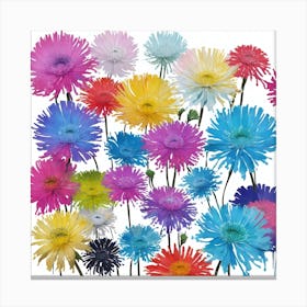 Colorful Daisies Canvas Print