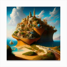 City On An Island Canvas Print