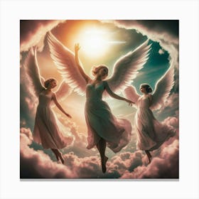 Angels In The Sky 22 Canvas Print