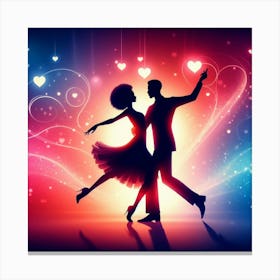 Couple Dancing Canvas Print