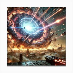 Singularity Cosmic Blast Canvas Print