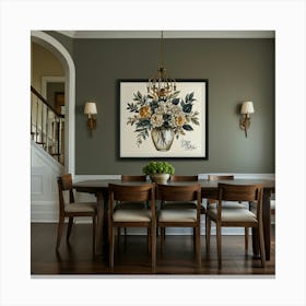 Dining Room Painting Canvas Print