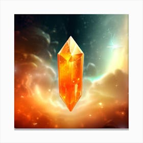 Golden Crystal 1 Canvas Print