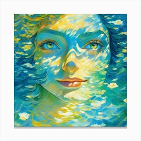 Girl In The Water sc Canvas Print