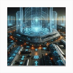 Futuristic City 43 Canvas Print