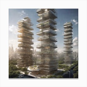 Towers Of The Future 1 Canvas Print