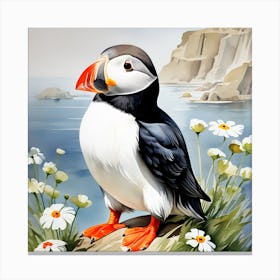 Bird of Puffin 1 Canvas Print