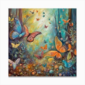 Butterfly Forest Canvas Print