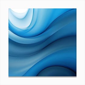Abstract Blue Wave 14 Canvas Print