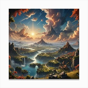 Fantasy Landscape Painting 5 Canvas Print