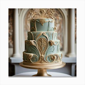 Nouveau Wedding Cake 2 Canvas Print