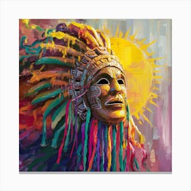 Aztec Mask Canvas Print Canvas Print