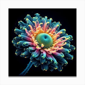 Psychedelic Flower Canvas Print