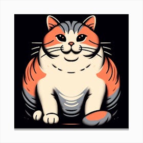 Samurai Cat 3 Canvas Print