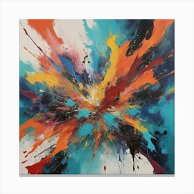 Explosion Painting Canvas Print