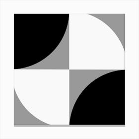 Abstract geometry grey Canvas Print