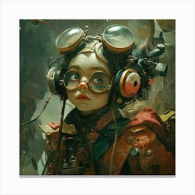 Steampunk Girl Canvas Print