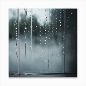 Rain Drops On Window 6 Canvas Print
