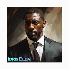 Idris Elba 3 Canvas Print