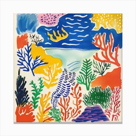 Seaside Doodle Matisse Style 1 Canvas Print