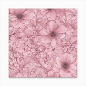 Pink Flowers 1 Canvas Print