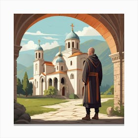 Graphic Design Monastery Art 0 Canvas Print