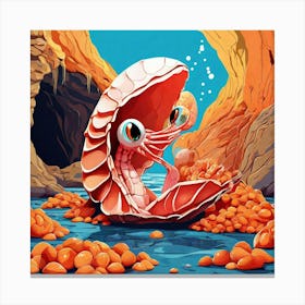 Clam Shell Canvas Print