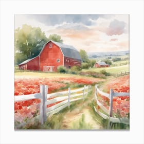 Red Barn Canvas Print