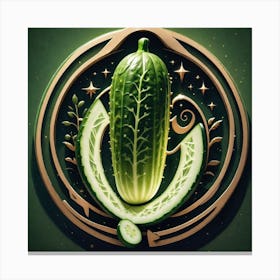 Cucumber In A Circle Canvas Print